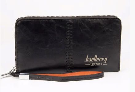 Большой мужской кошелек- портмоне, клатч Baellery (бейлерит) черный