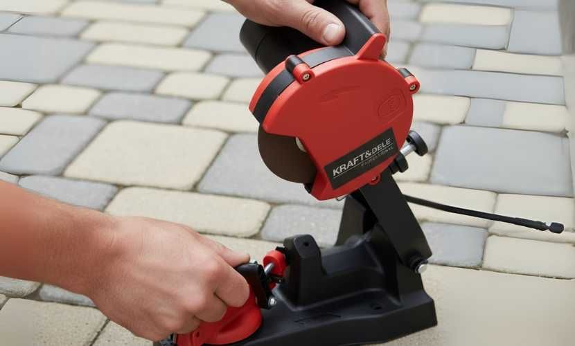 Elektryczna ostrzałka do łańcuchów KD10578 Kraft&Dele 100W precyzyjna