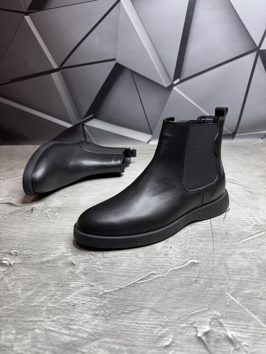 Мужские кожаные ботинки на байке 40-45