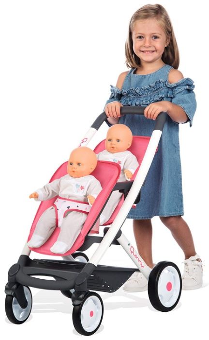 БЕСПЛ ДОСТАВ Коляска Maxi Cosi для кукол близнецов двойни Smoby 253298