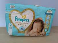 Paczka pampersów Pampers 0 (brakuje 2-3 sztuk)