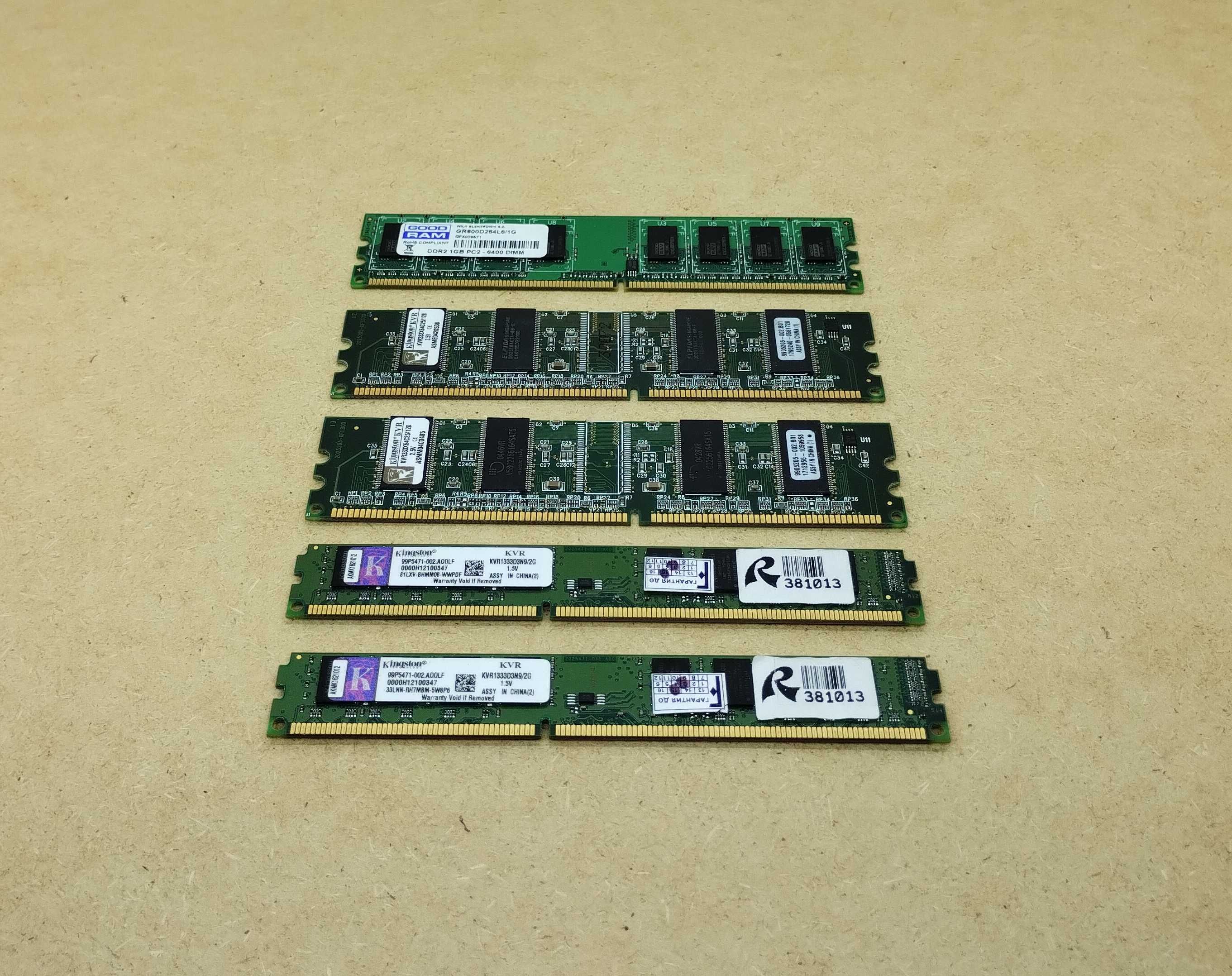 Оперативна пам'ять DDR DDR2 DDR3 ціна за все