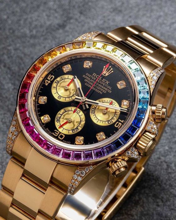 Rolex Daytona Rainbow złoto