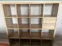 Regał ikea kallax jasny braz