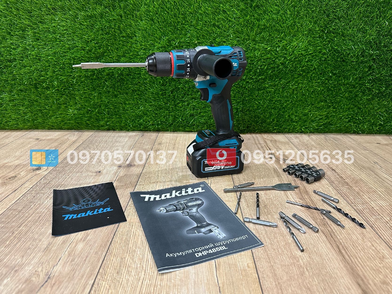 Makita 3в1 Набір Болгарка DGA504 Шуруповерт DHP485 Гайковерт DTW850BL