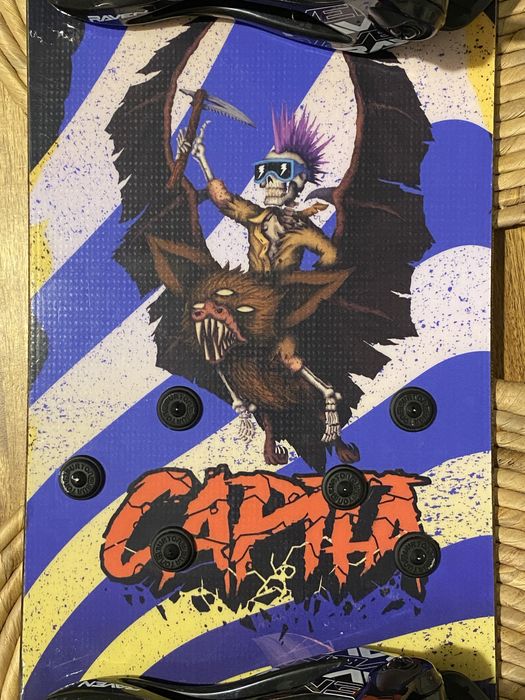 Deska snowboardowa CAPITA Scott Steevens mini 120cm z wiązaniami Raven