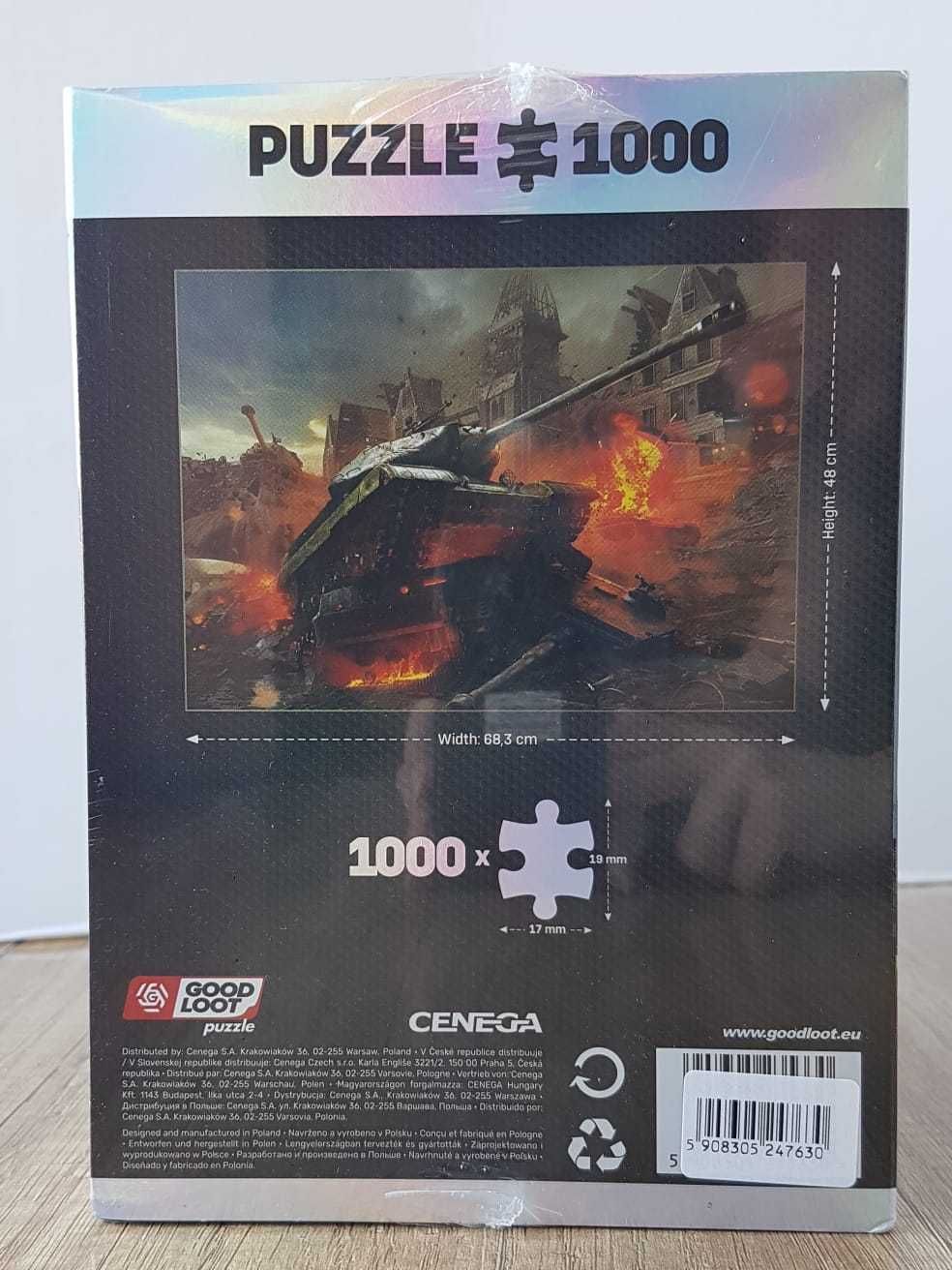 Good Loot Puzzle World of Tanks czołgi 1000 elementów prezent