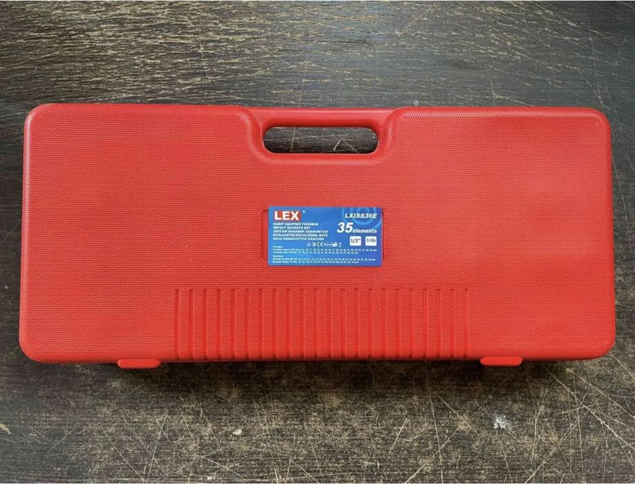 Набір головок для ударного гайковерта LXISS36E 1/2 дюйма 35 ел 10-32мм