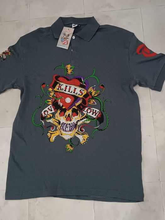 Футболка-поло Ед Харді XXL розмір.