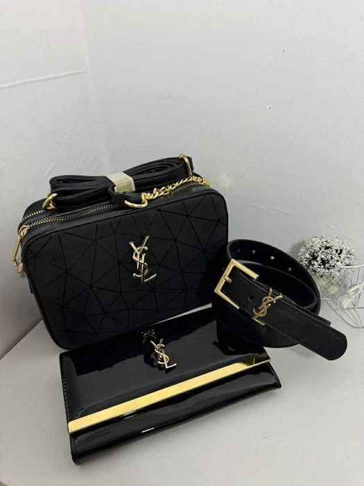 Zestaw prezentowy torebka+ portfel+ pasek YSL nowe