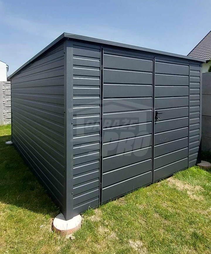 Schowek domek ogrodowy 3,5x4,5m brama dwuskrzydłowa dach  GP458