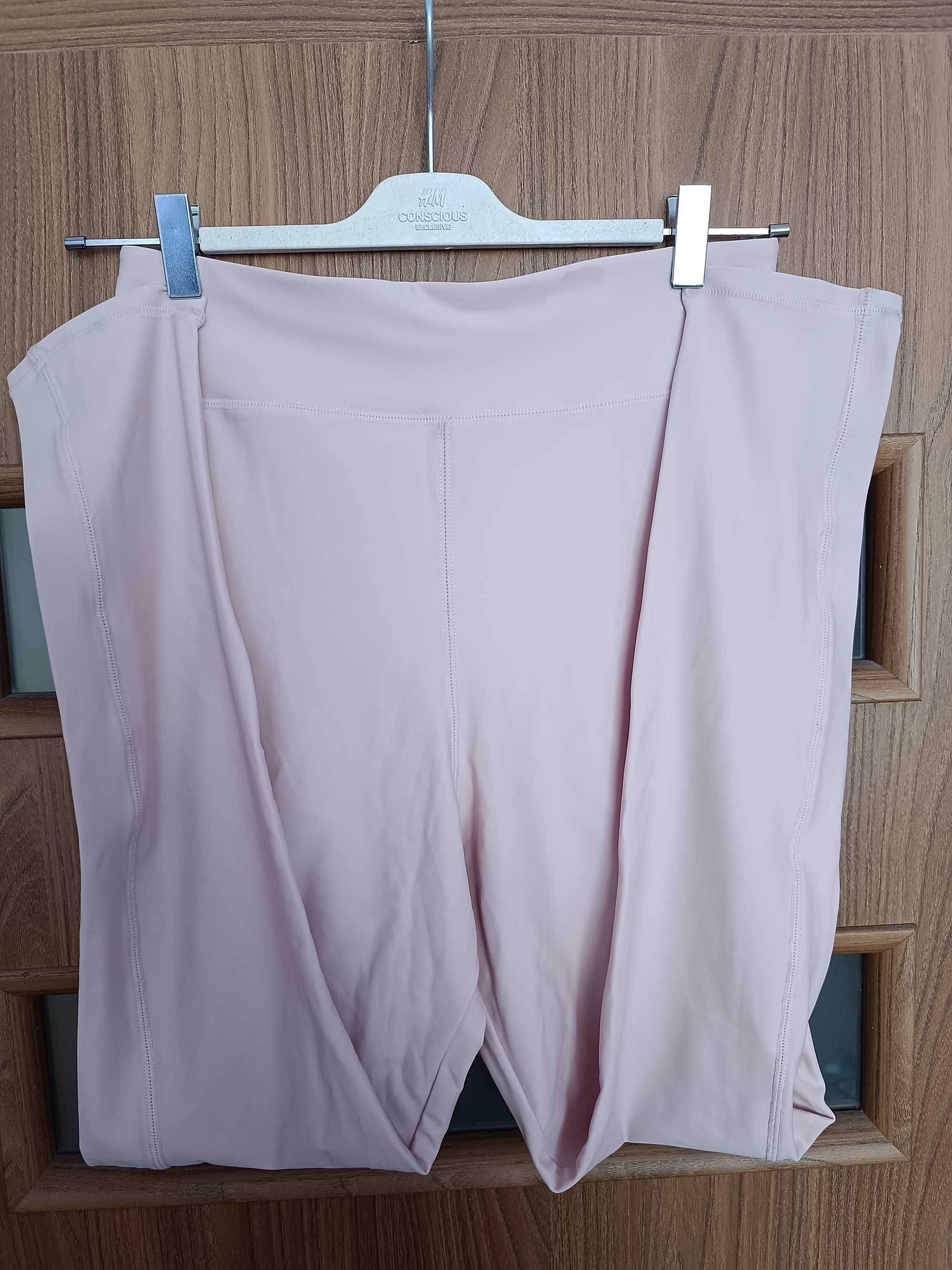 Legginsy damskie kolor jasny róż firma H&M rozmiar M