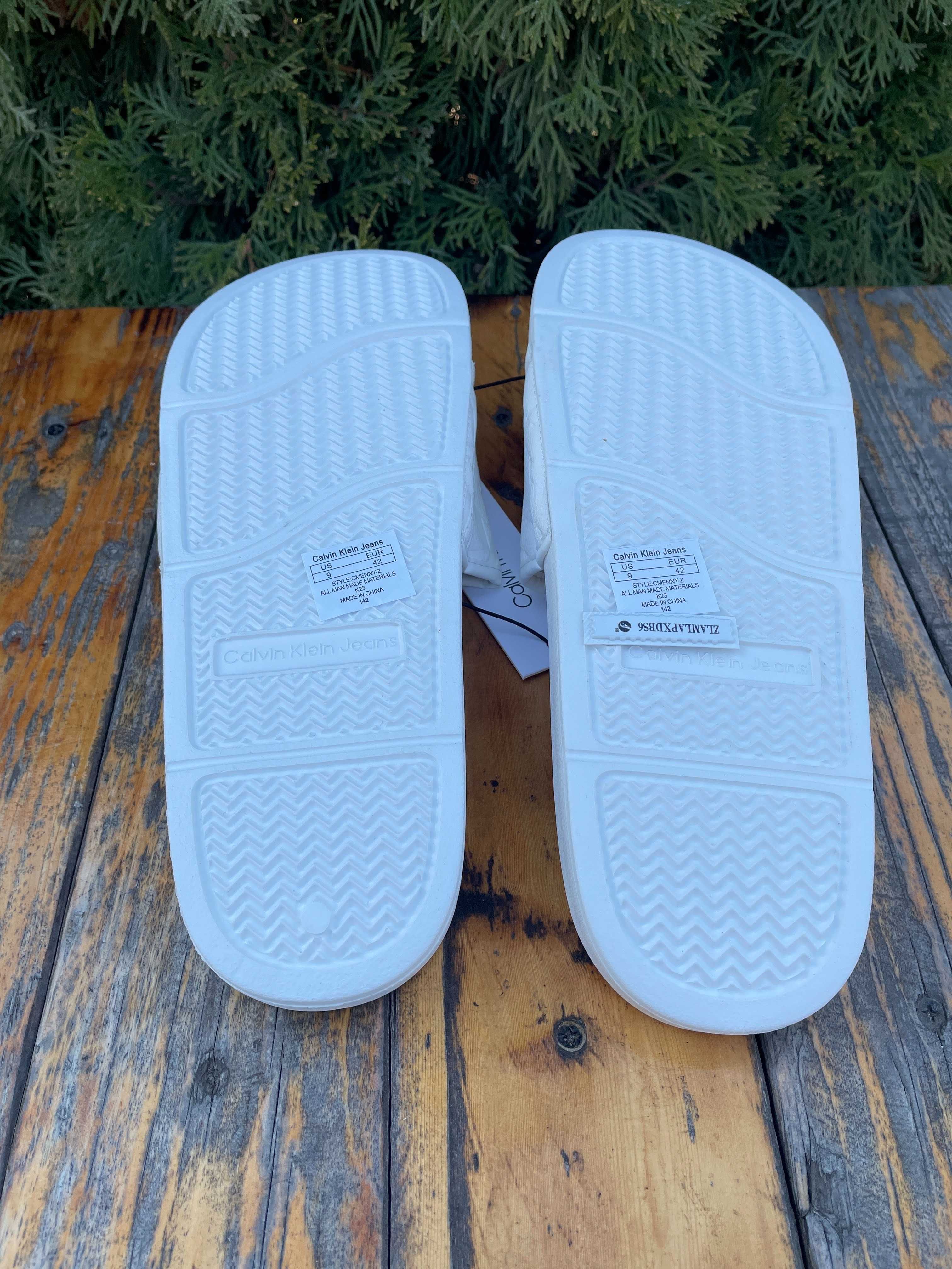 Новые шлепанцы calvin klein (ck slide sandal white) с америки 9US-10US
