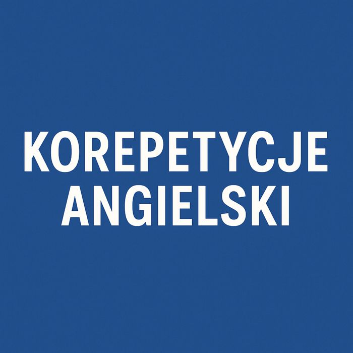 Korepetycje z języka angielskiego