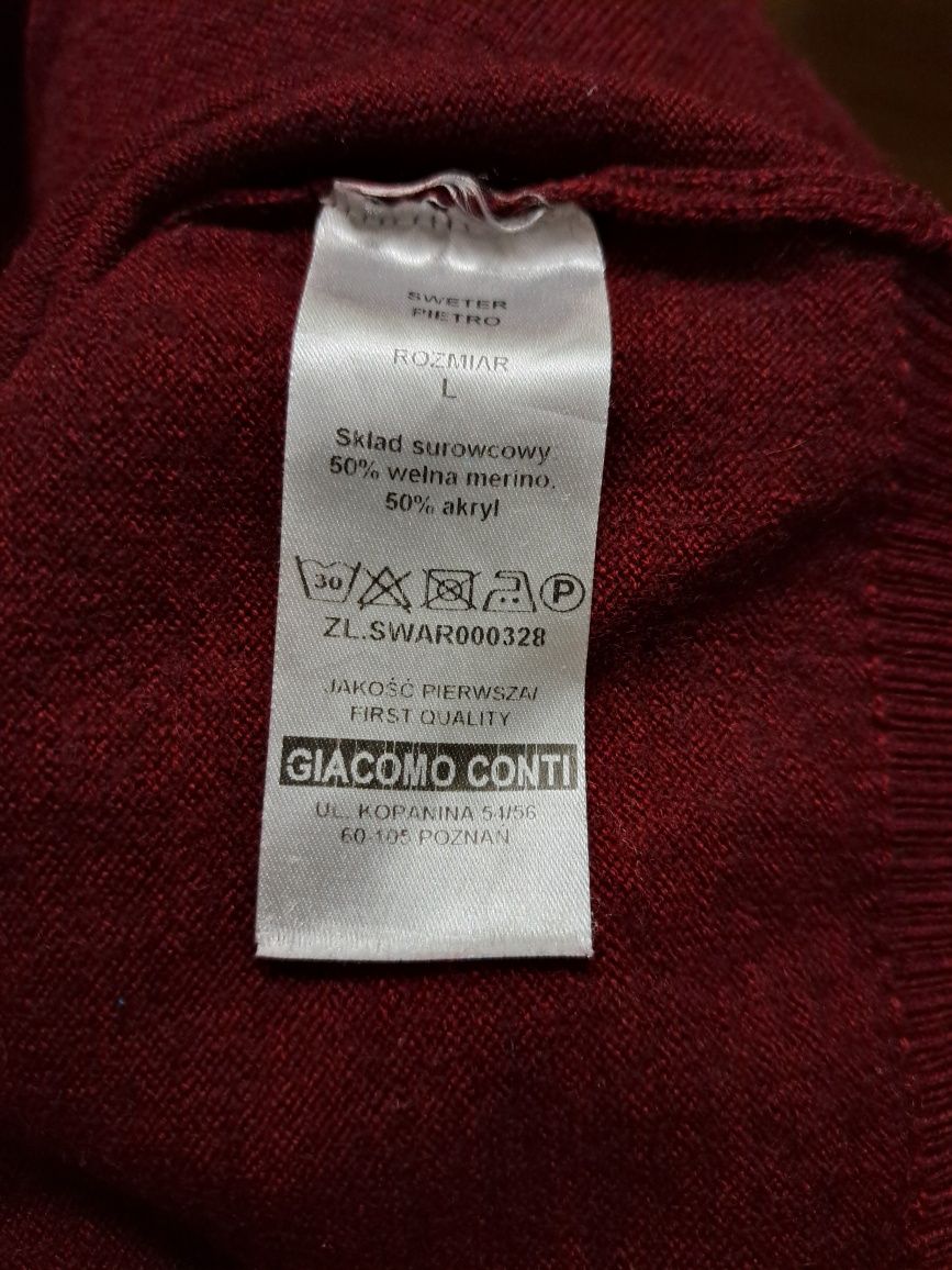 Sweter Giacomo Conti 50 % wełny