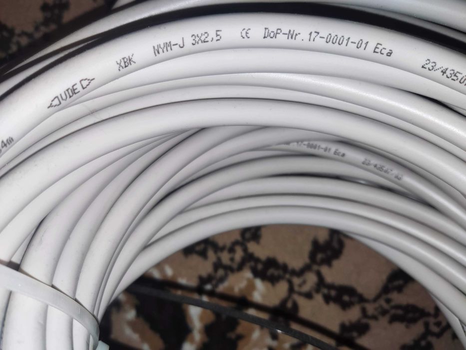 Кабель провод NYM-J 3х2.5 мм2 силовий мідний