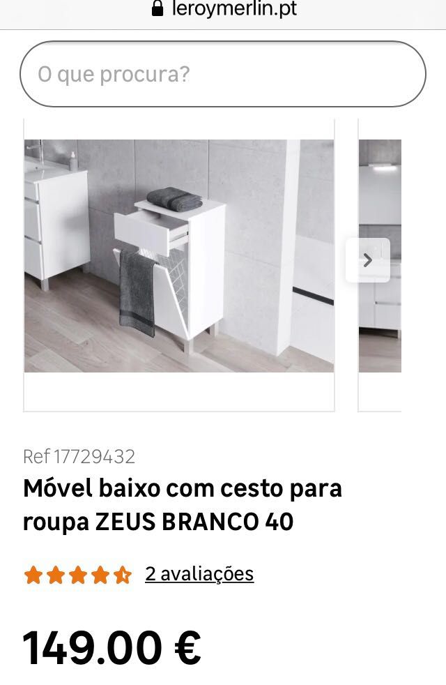 Armário casa de banho  WC com tulha