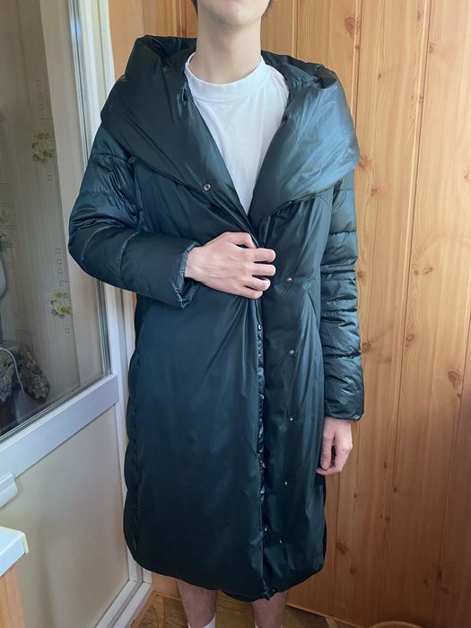 Зимове пальто пуховик довге