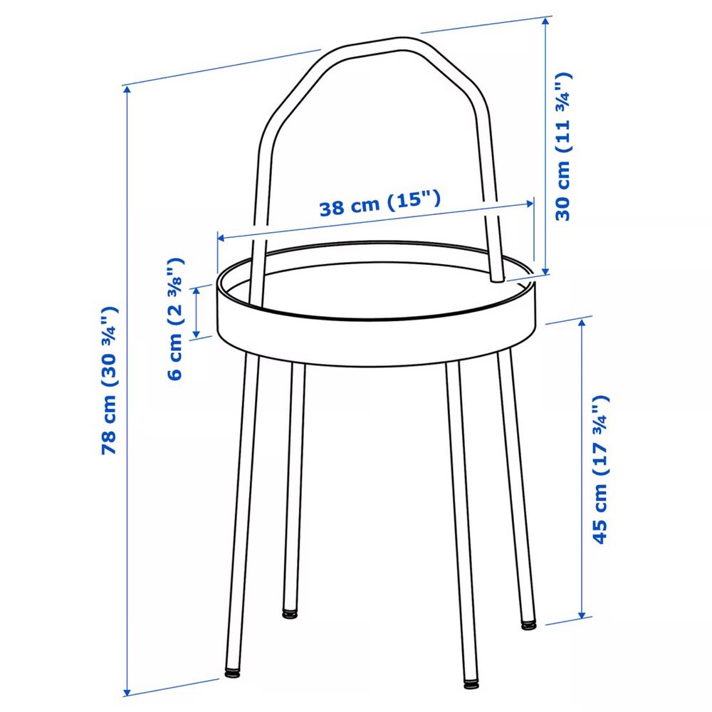 Mesa de apoio IKEA BURVIK