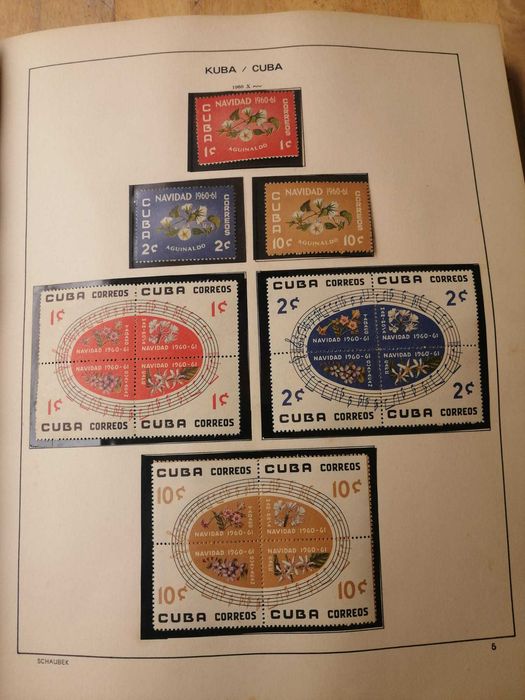 Coleção de Selos CUBA de 1959 a 1969