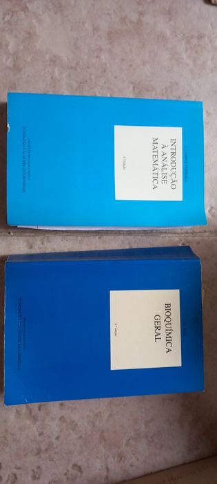 Livros Introdução à análise Matemática e Bioquímica Geral