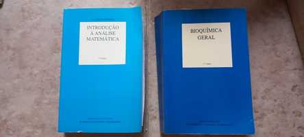 Livros Introdução à análise Matemática e Bioquímica Geral