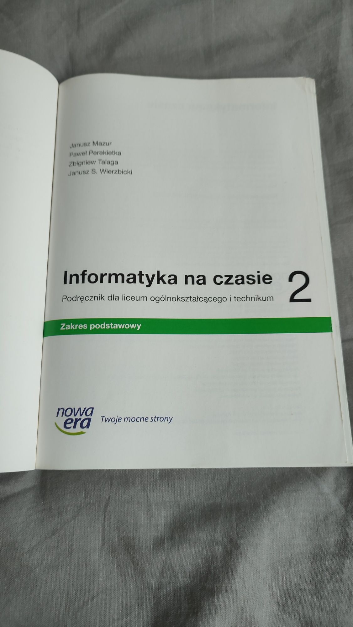 podręcznik Informatyka na czasie 2 Nowa Era