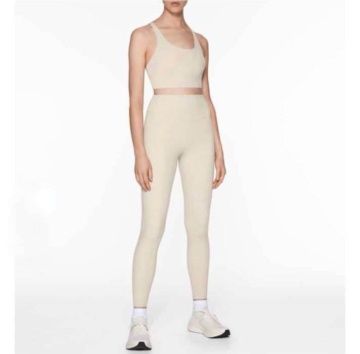 Лосини легінси Oysho Comfortlux XS оригінал молочні бежеві білі Ойшо