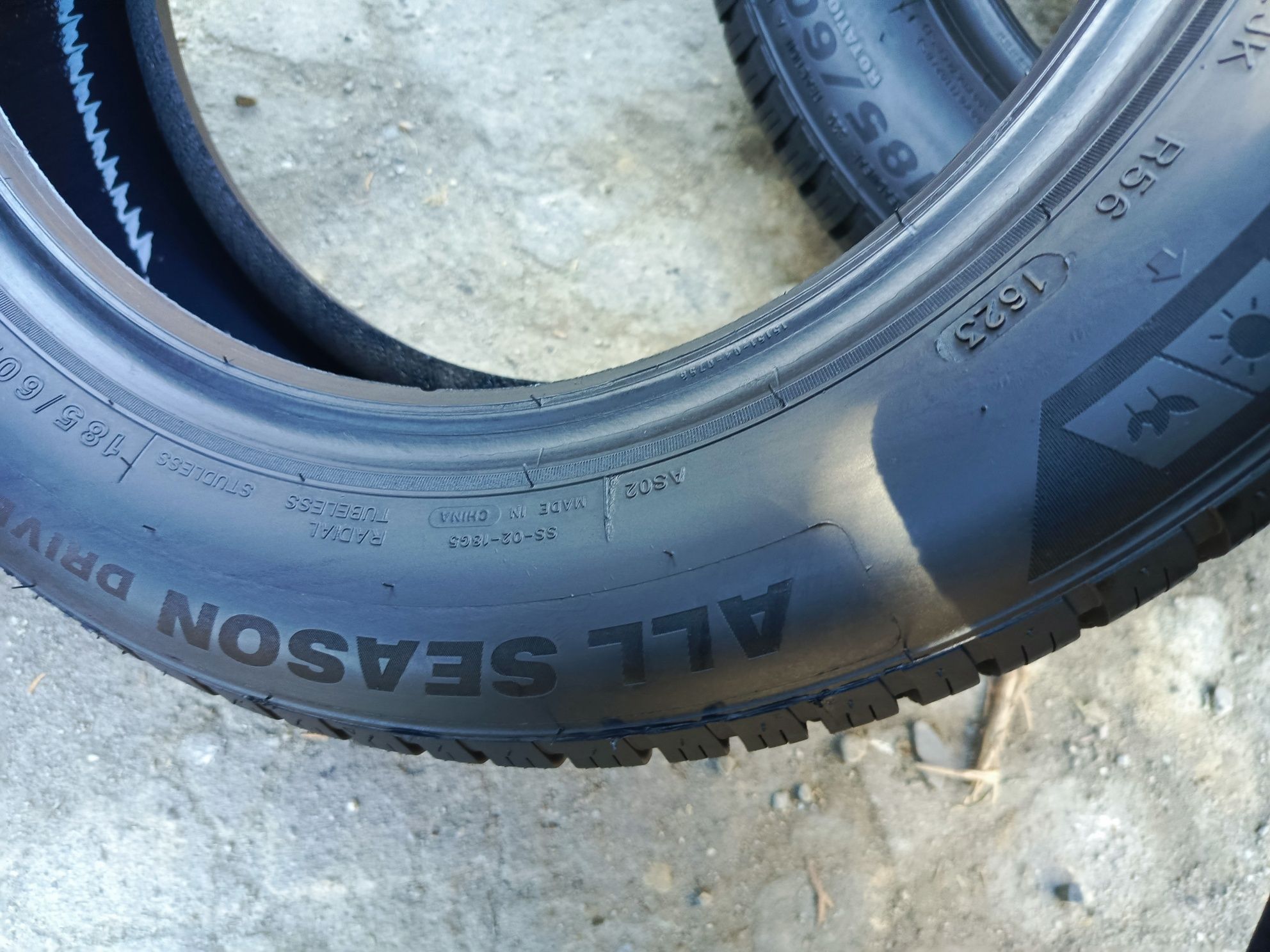 Sprzedam prawie nowe opony 185/60 r15