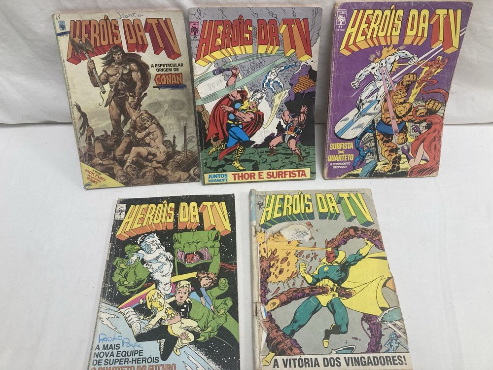 5 Livros Heróis da TV, Banda Desenhada