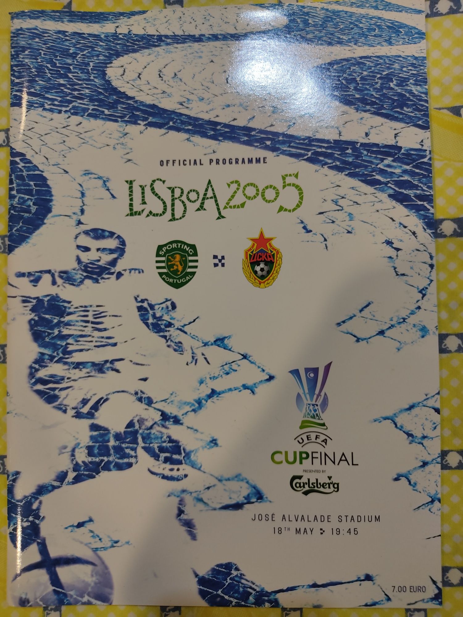 Programa oficial Sporting CSKA Moscovo final UEFA 2005