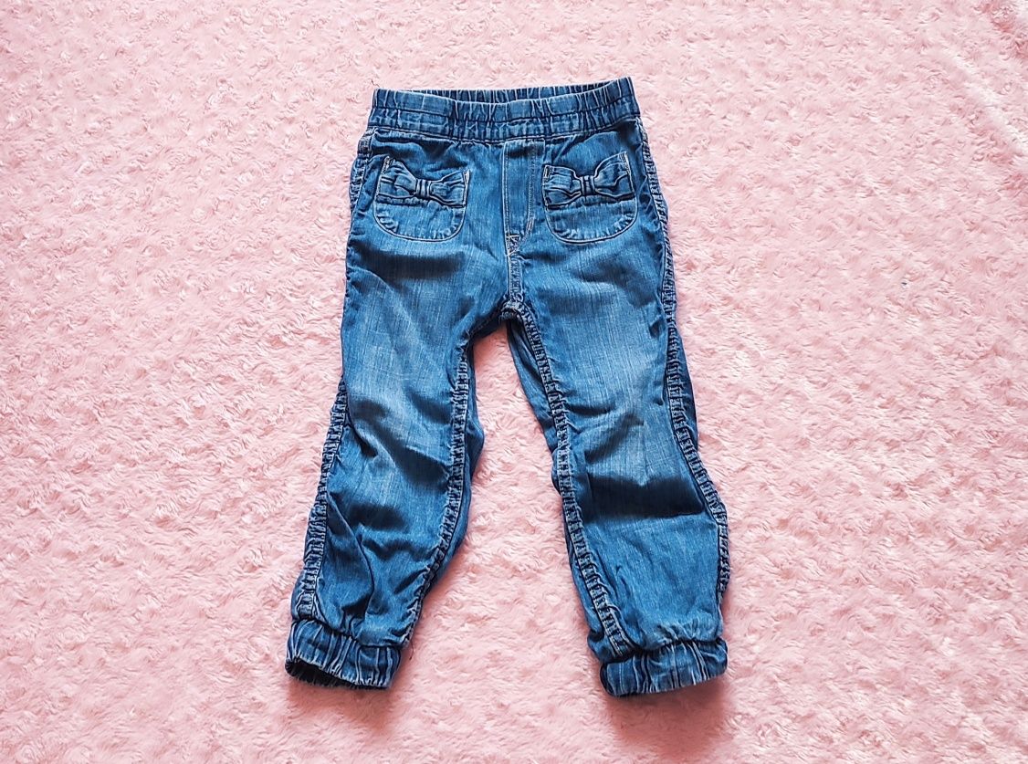 Spodnie jeansowe haremki alladynki r.98