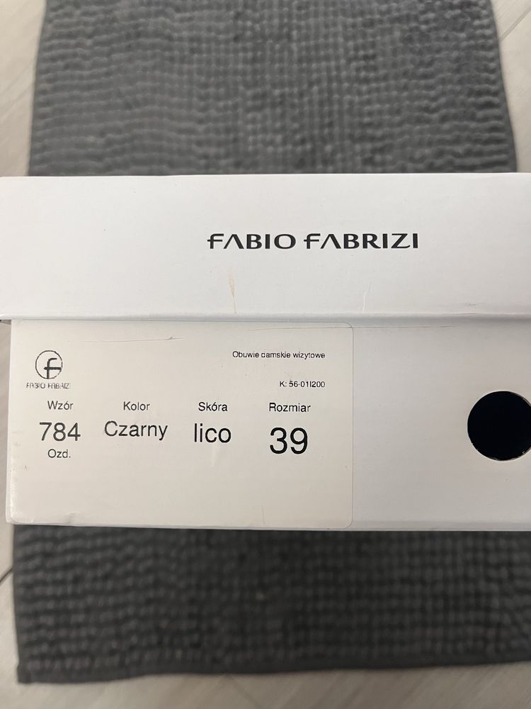 Buty skórzane na słupku Fabio Fabrizi