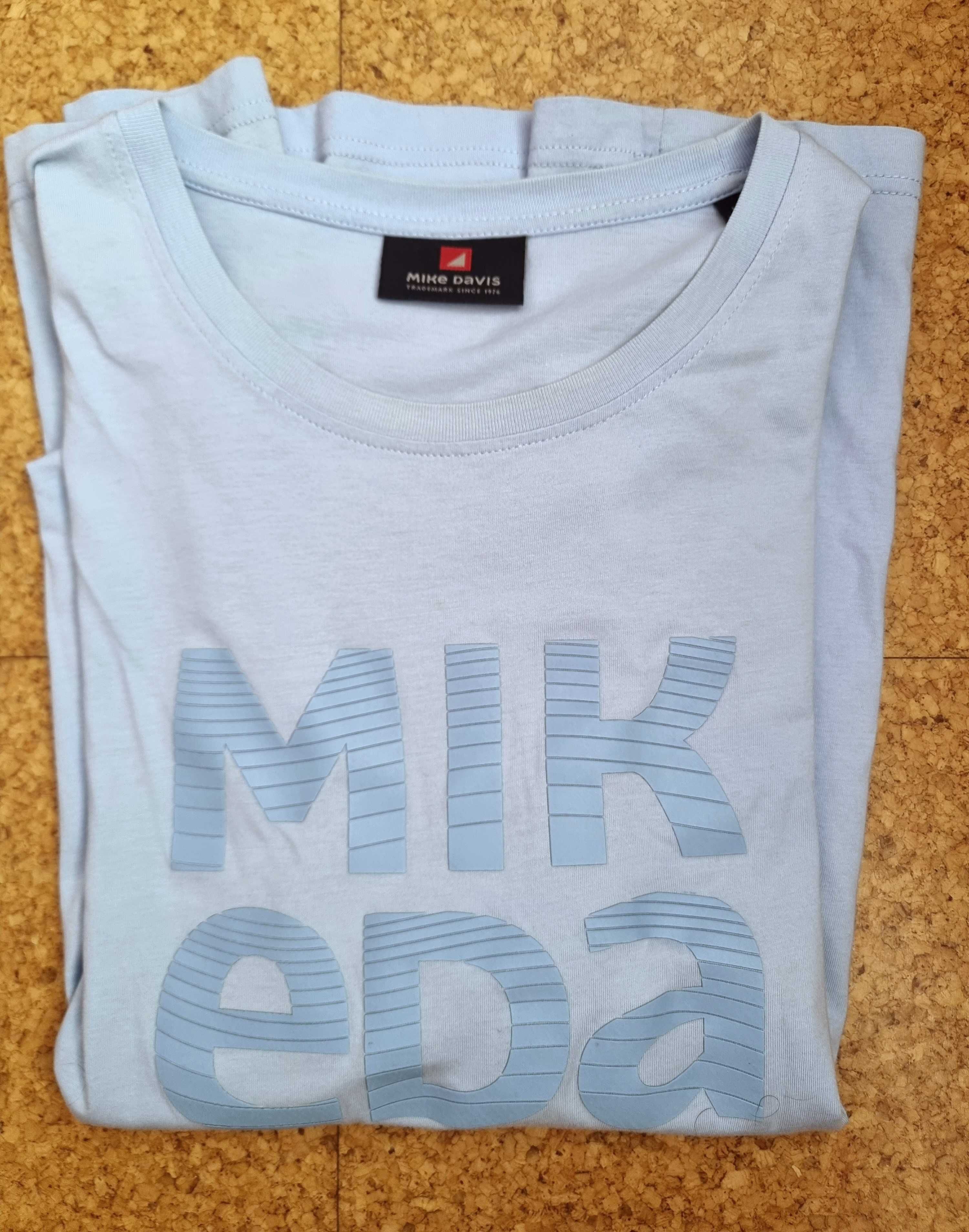 T-shirt azul clara Mike Davis, tamanho L