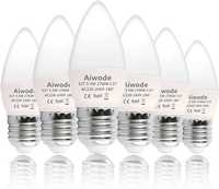 Aiwode Żarówki LED 5,5 W, E27, ciepła biel, 2700 K 6 sztuk