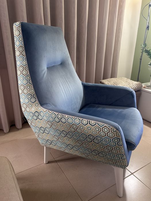 Cadeirão Azul - Navarro Tapicerias