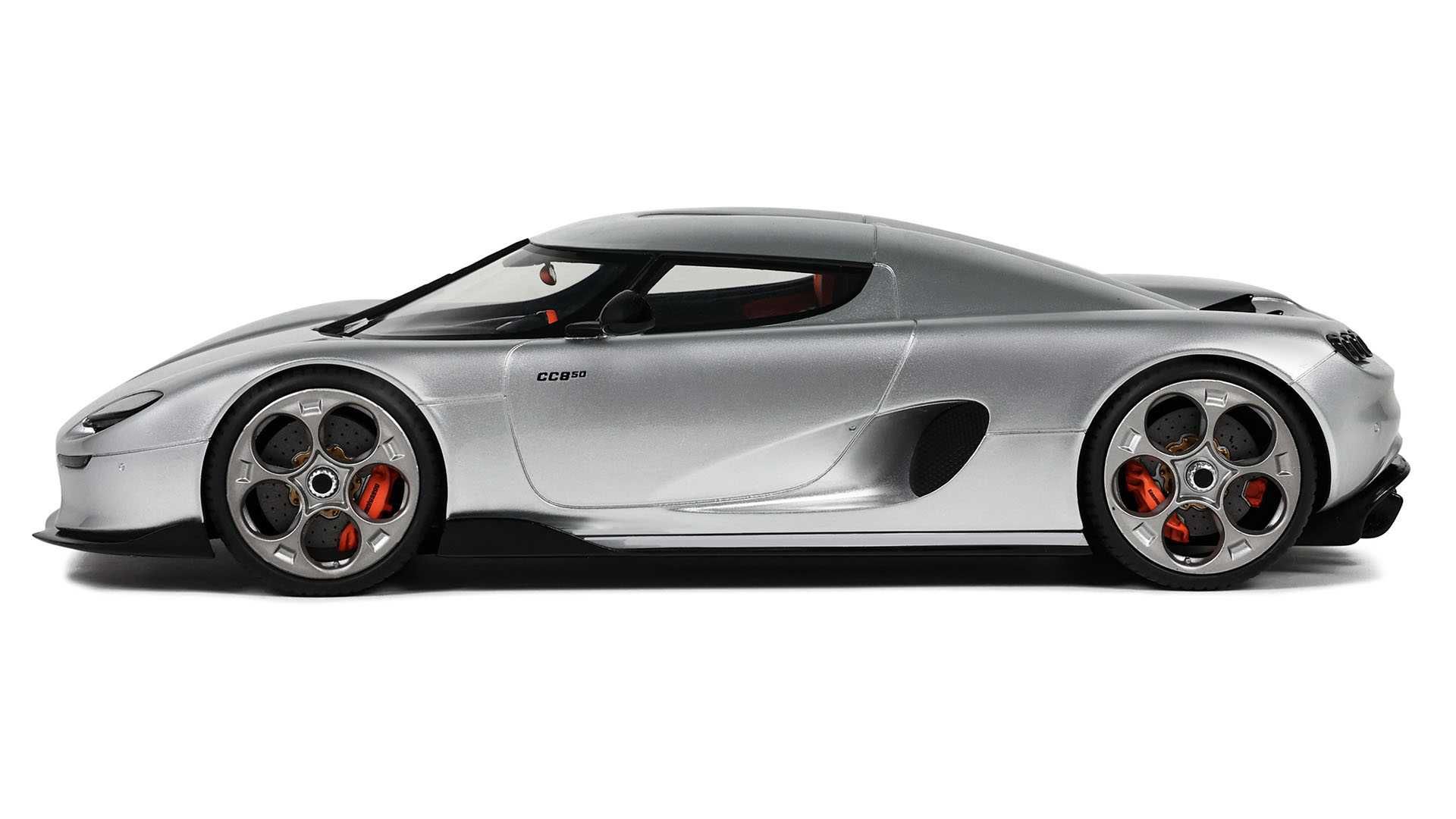 Model 1:18 GT Spirit Koenigsegg CC850 '2022 moon silver (GT452)