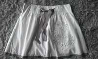 Biała zwiewna rozkloszowana spódnica Promod S/M