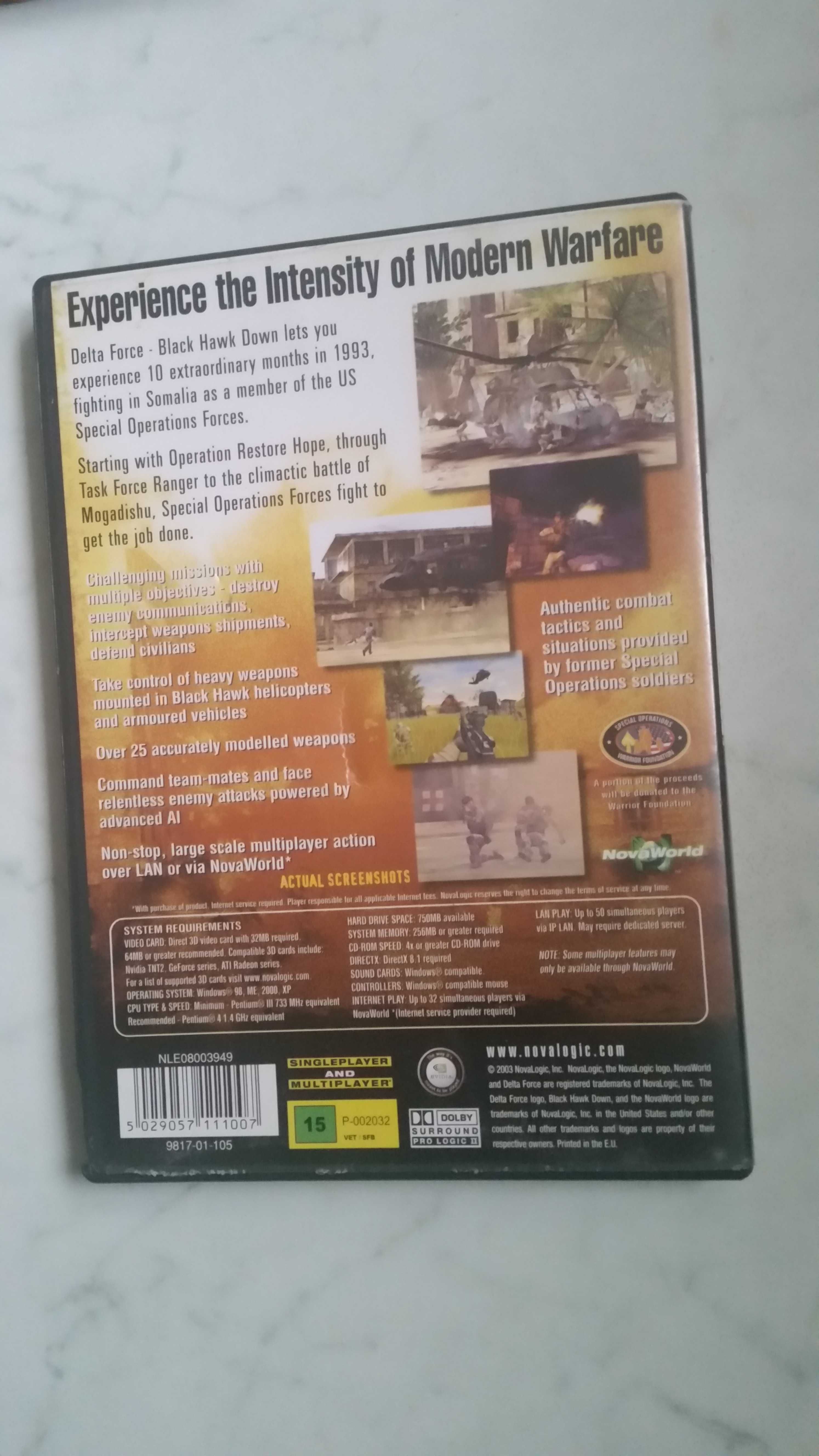 Gra BLACK HAWK DOWN (2003 NovaLogic) pc cd-rom