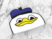 Naklejka DOLAN 8 x 7 cm donald meme sad pepe