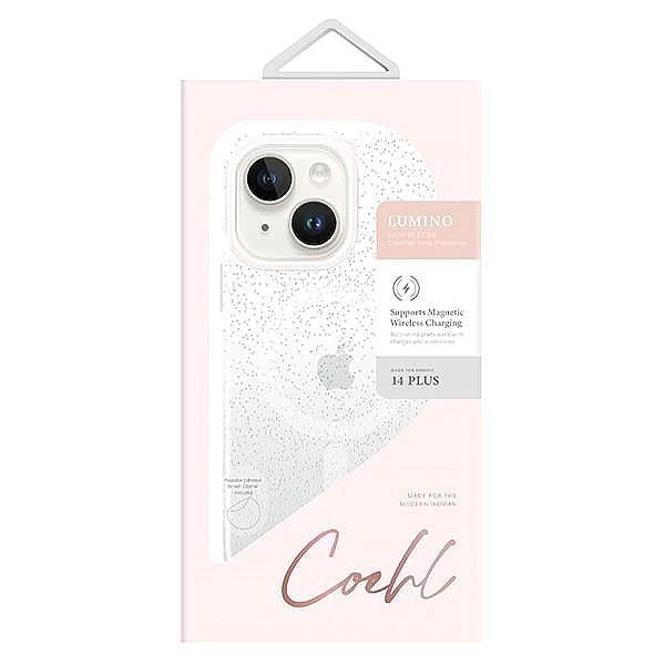 Etui Uniq Coehl Lumino na iPhone 14 Plus - srebrne