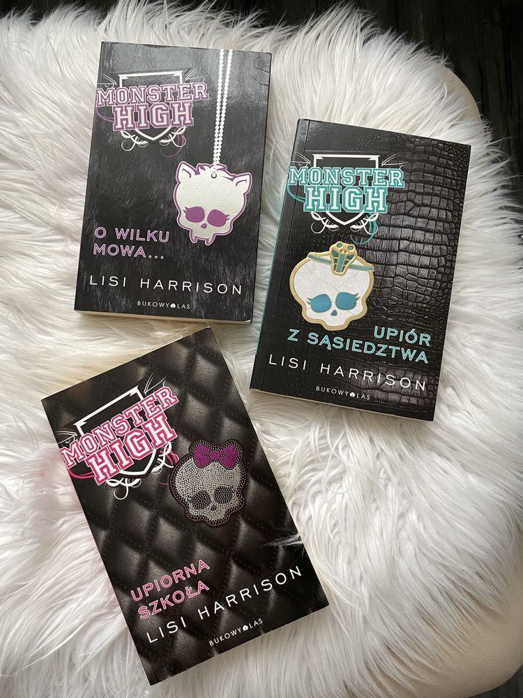 Komplet książek Monster High 1 2 3 Lisi Harrison książka