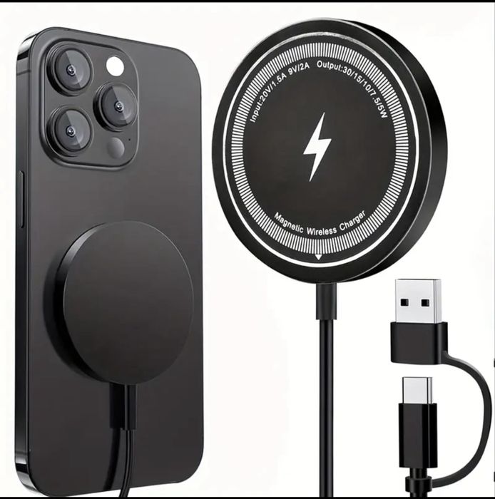 Бездротова/безпровідна зарядка для iphone/samsung/xiomi та телефонів