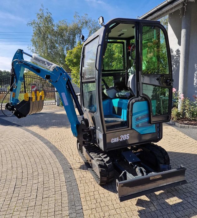 Minikoparka CASTER 20S Silnik Kubota 902 BOGATE WYPOSAŻENIE w CENIE 2T