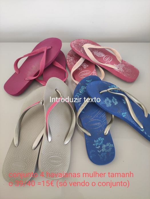 Conjuntos e 4 havaianas