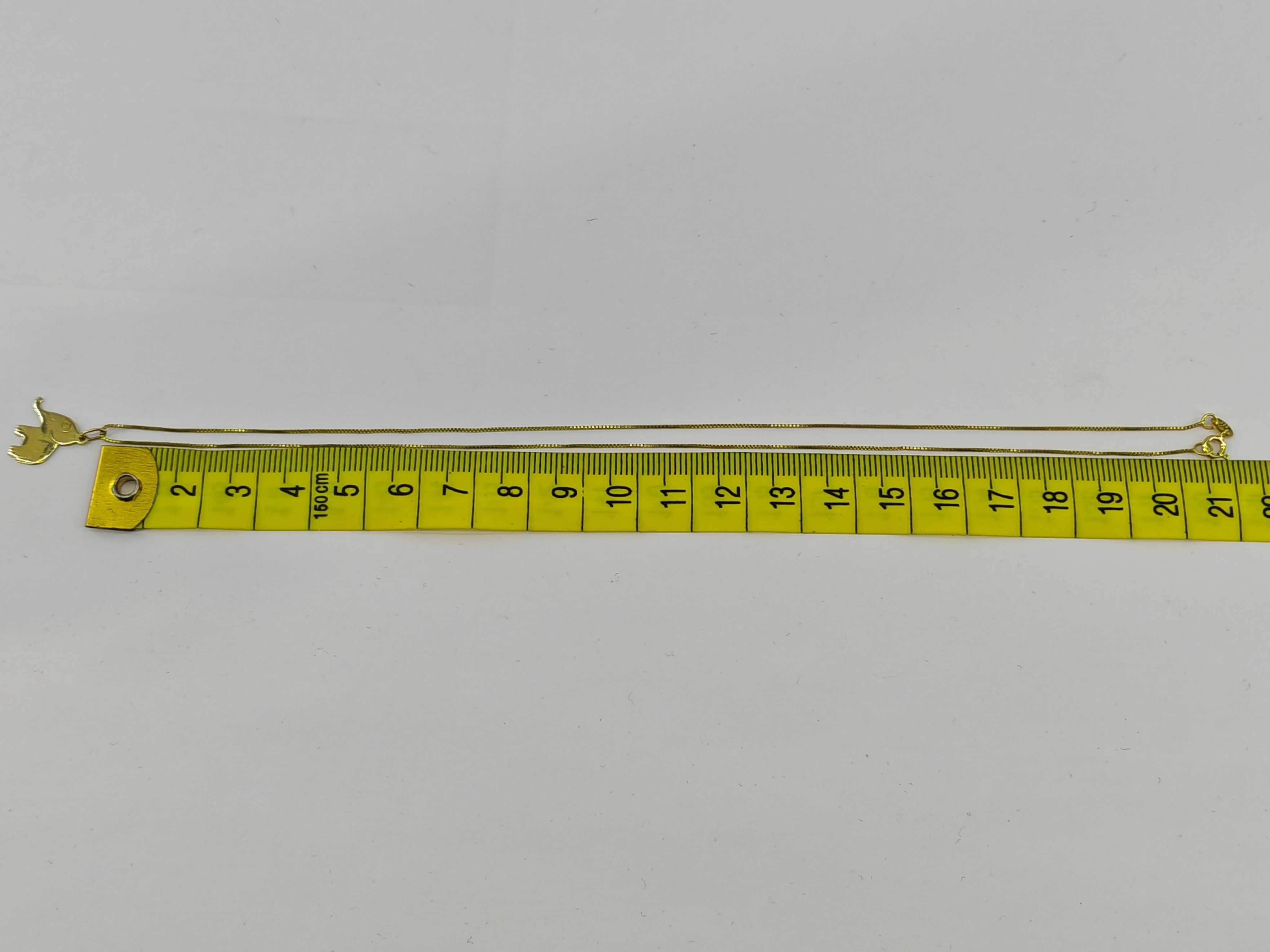 Łańcuszek złoty p333 21,37g 42 cm UŻYWANY WYRÓB