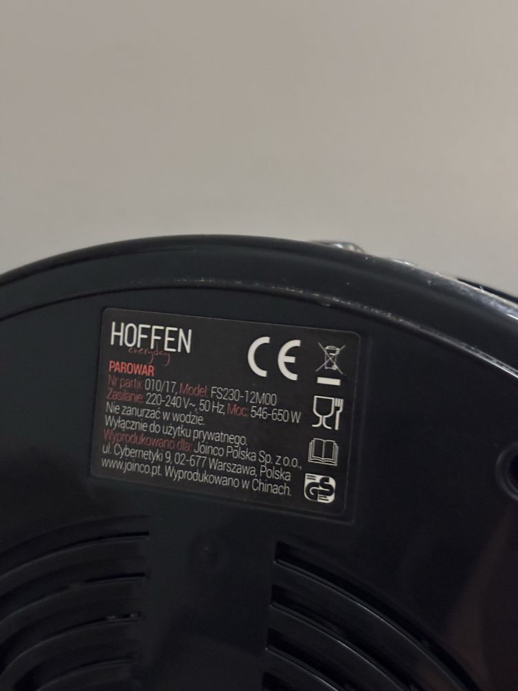 Parowar Hoffen FS230-12M00 3-poziomowy do gotowania na parze