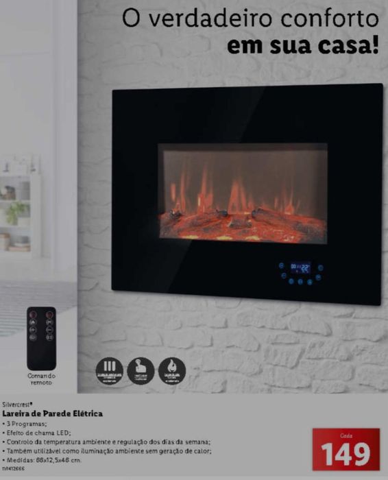 Lareira eletrica Silvercrest