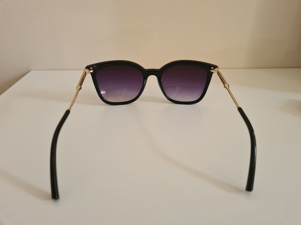 Nowe Okulary Polaryzacyjne Przeciwsłoneczne UV400 Damskie Złote