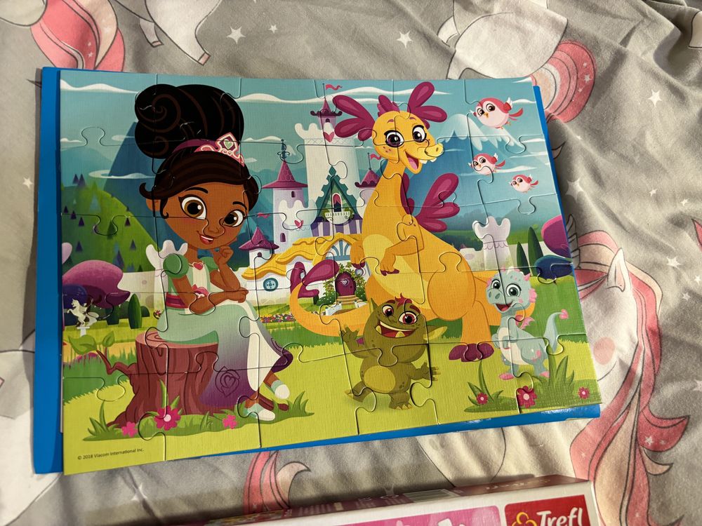 Zestaw 3sztuki Puzzle 30 sztuk Enchantimals  Kraina Lodu